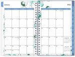 Blue Sky 2022 Weekly & Monthly Planner, 5" x 8", Frosted Flexible Cover, Wirebound, Lindley (101579-22) - Image 3